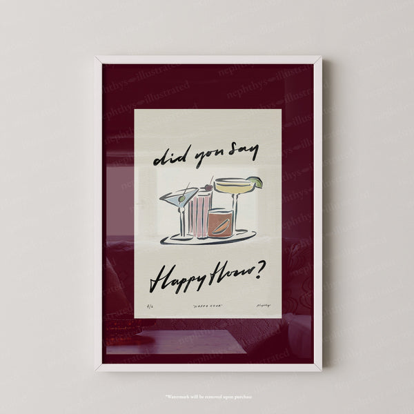 Happy Hour Print