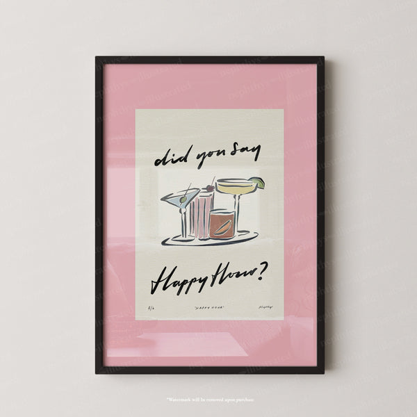 Happy Hour Print