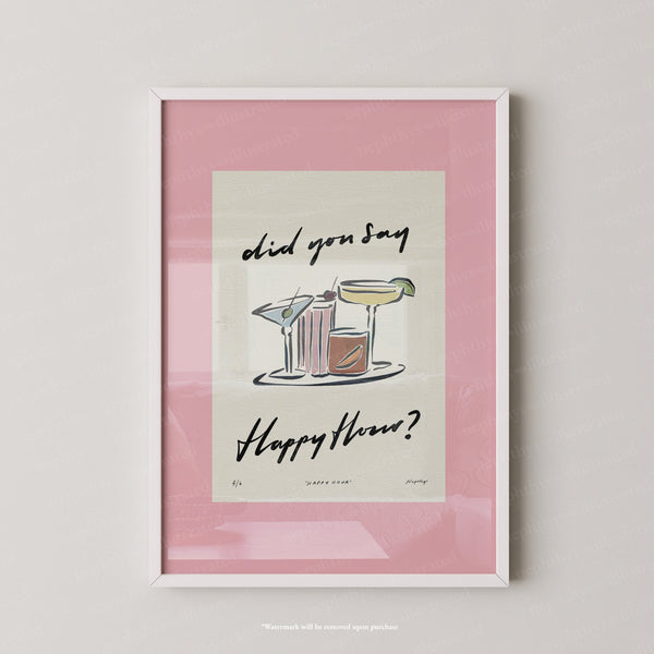 Happy Hour Print