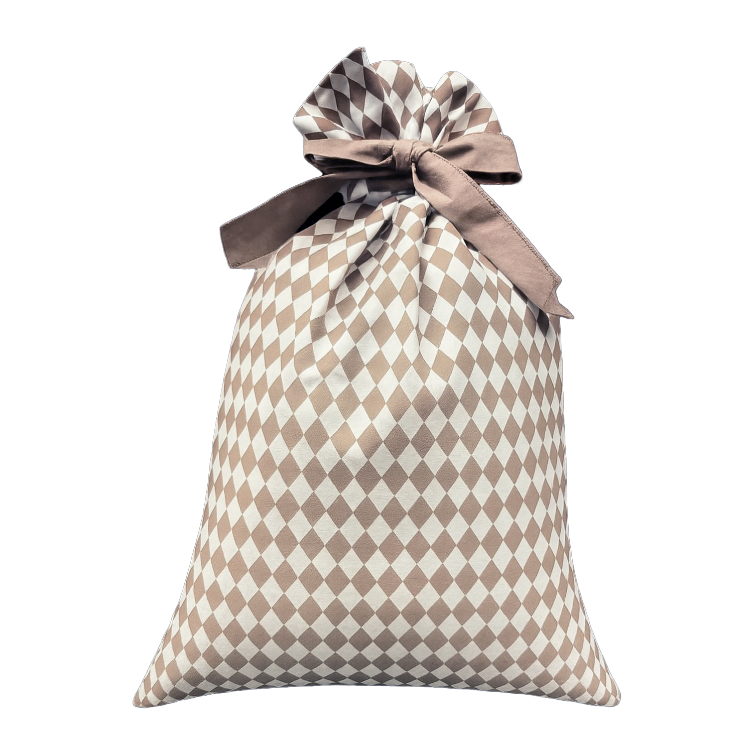 Harlequin Santa Sack - Chestnut Spice