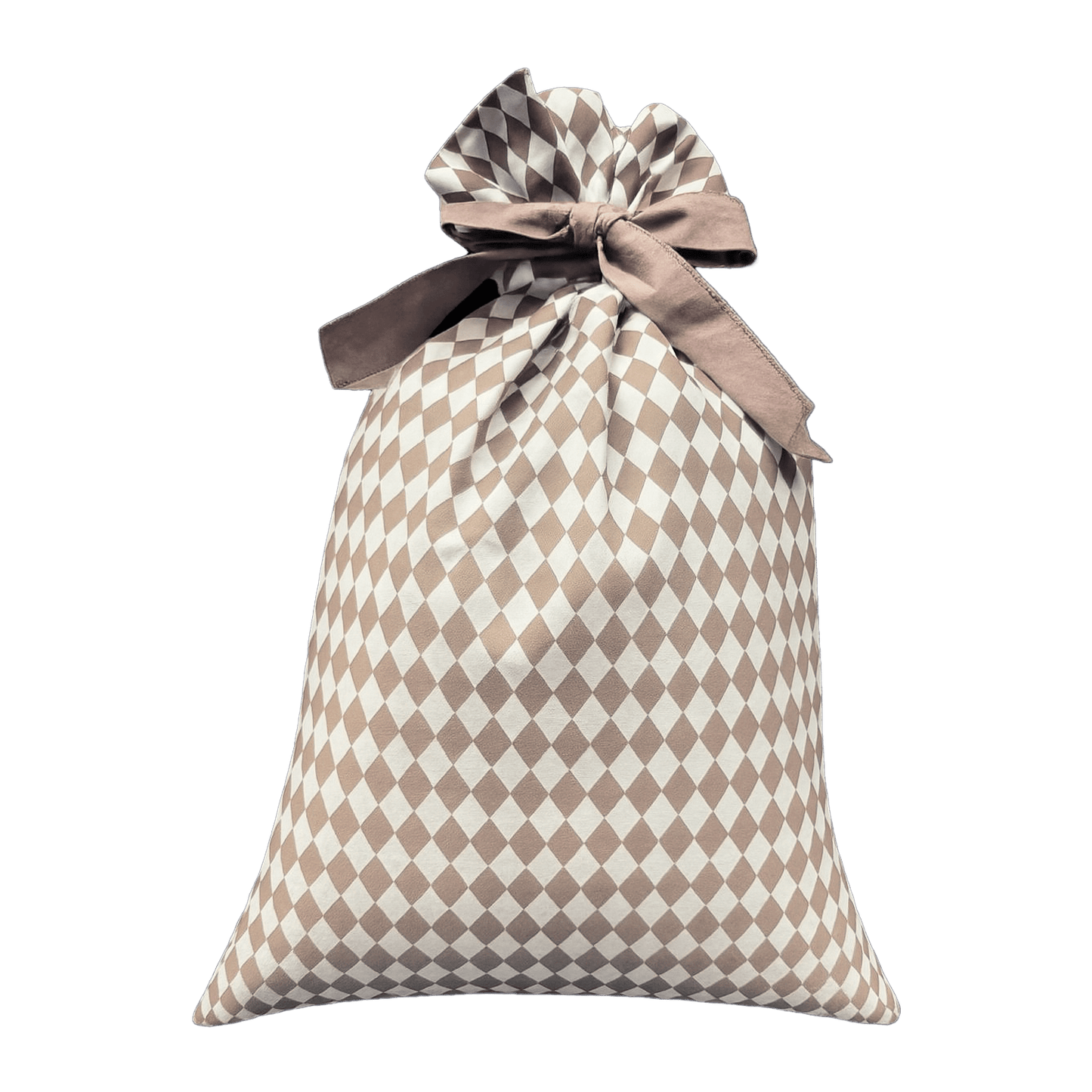 Harlequin Santa Sack - Chestnut Spice
