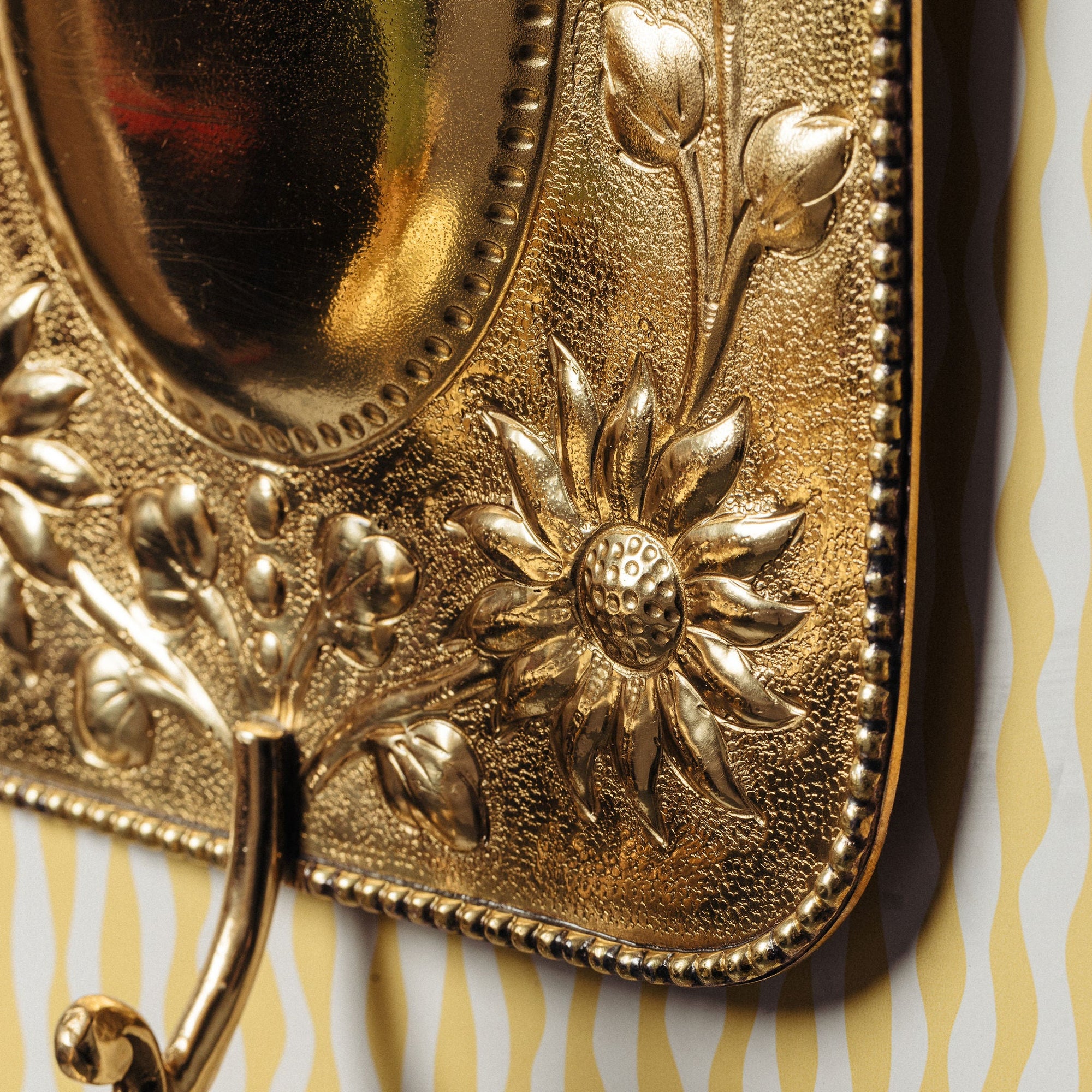 Sunflower Brass Wall Sconce