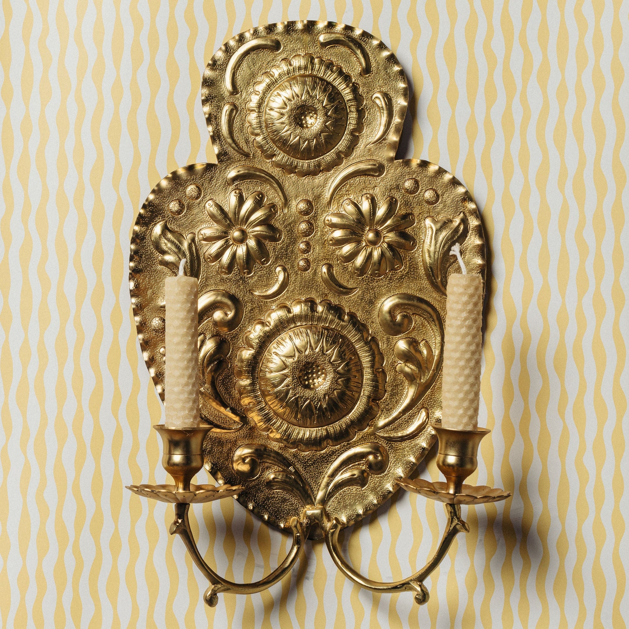 Daisy Brass Wall Sconce