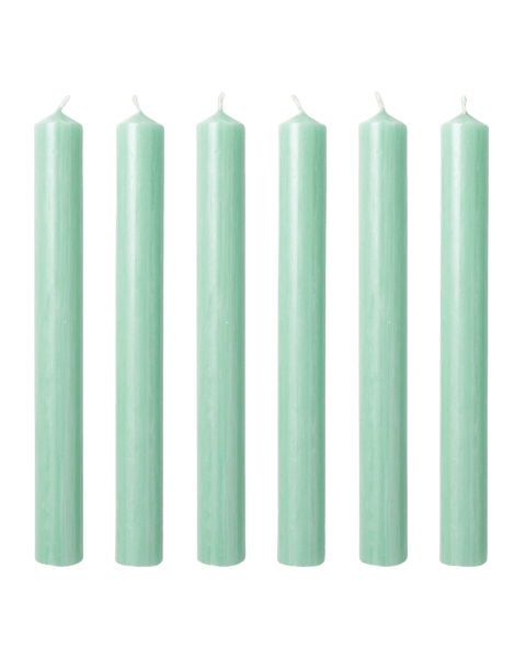 Hellebore Green Dinner Candles