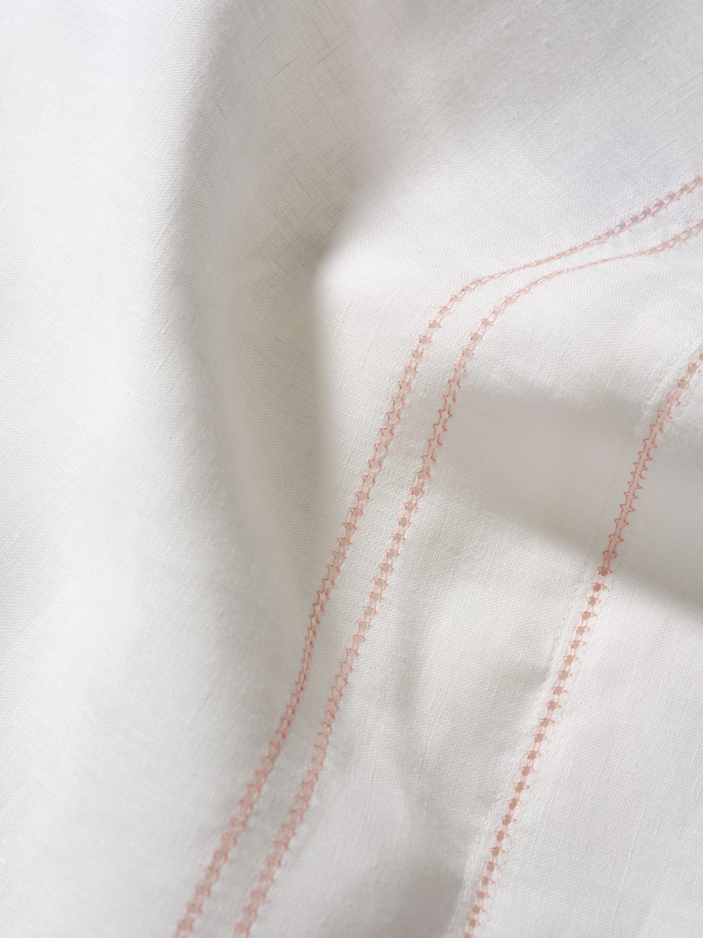 Bed Linen Set Hemstitch Coral