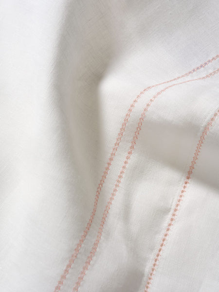 Top Sheet Hemstitch Coral