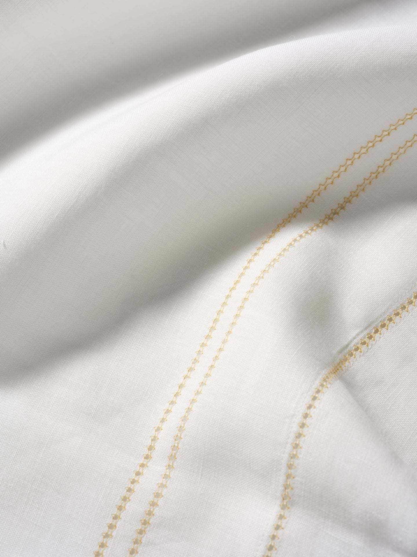 Top Sheet Hemstitch Ochre