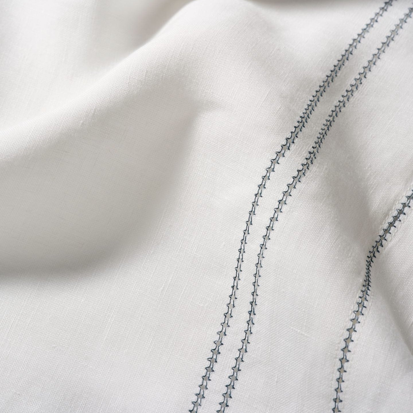 Boudoir Pillow with Hemstitch in Prussian Blue
