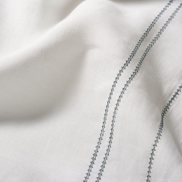 Boudoir Pillow with Hemstitch in Prussian Blue