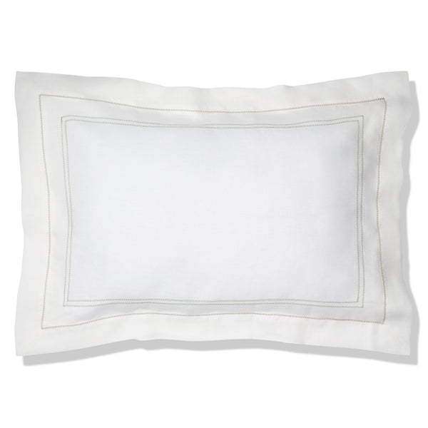 Pillowcase Hemstitch Botanical Green