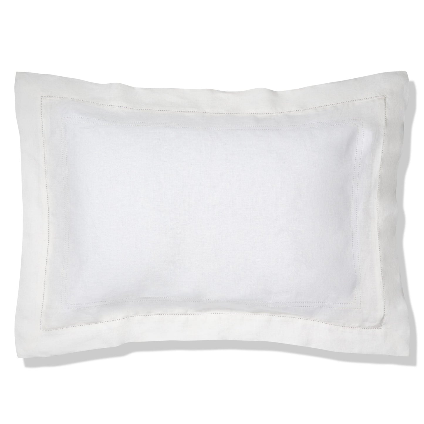 Bed Linen Set Ivory White Hemstitch