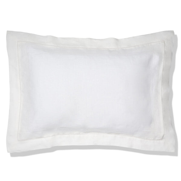 Bed Linen Set Ivory White Hemstitch