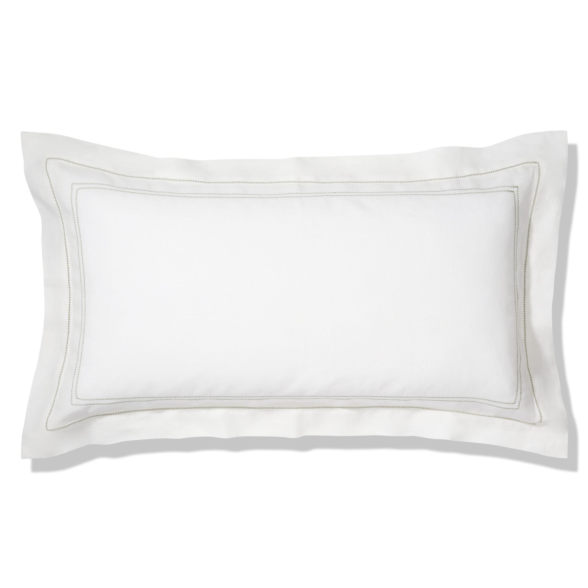 Pillowcase Hemstitch Botanical Green