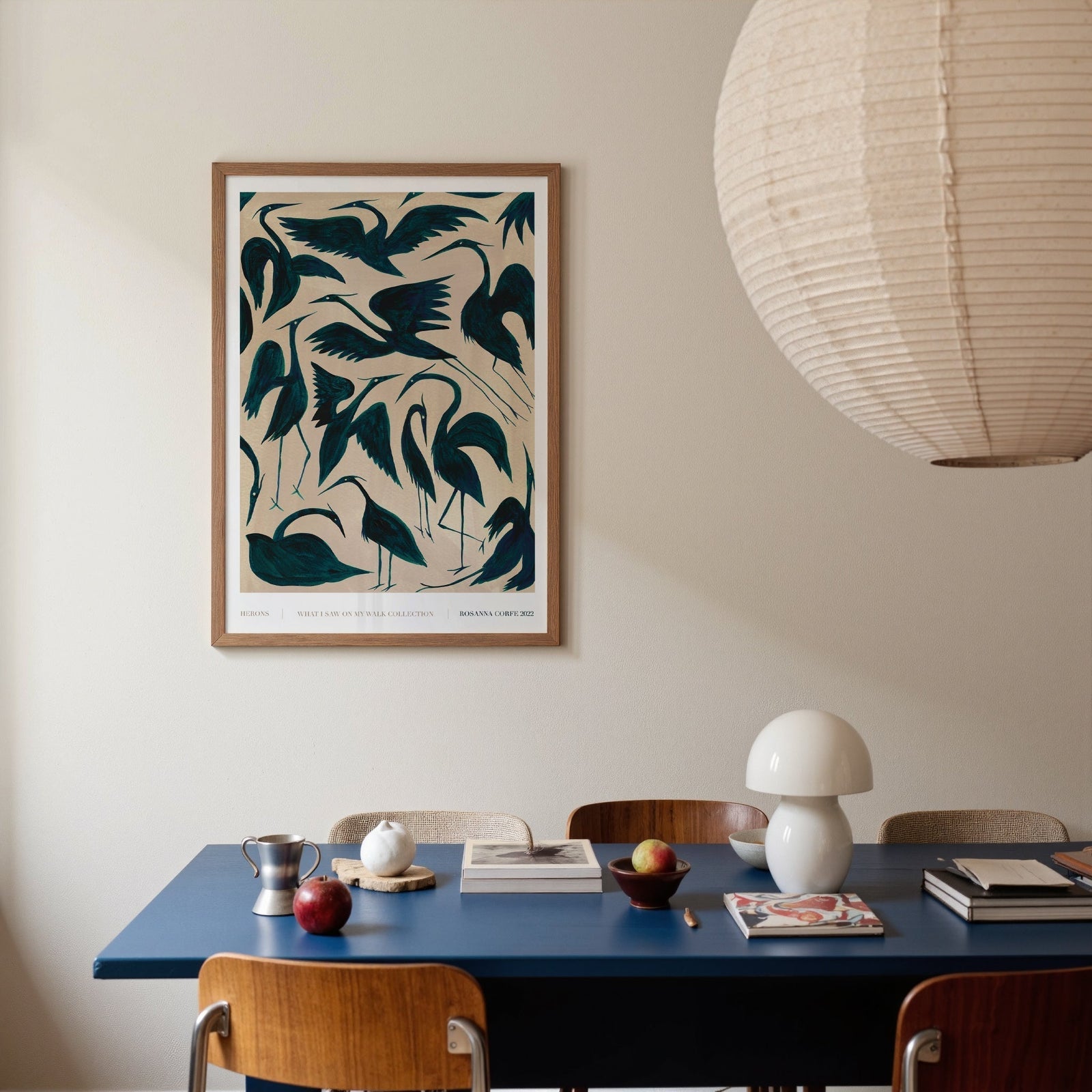 Herons Pattern Art Print