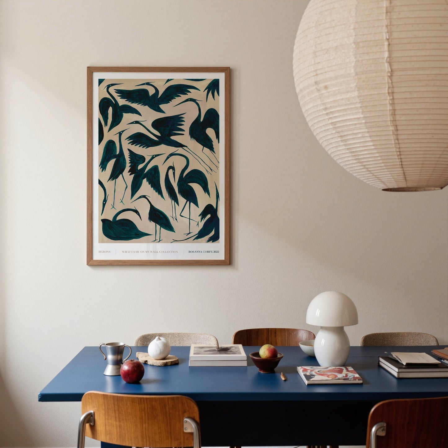 Herons Pattern Art Print