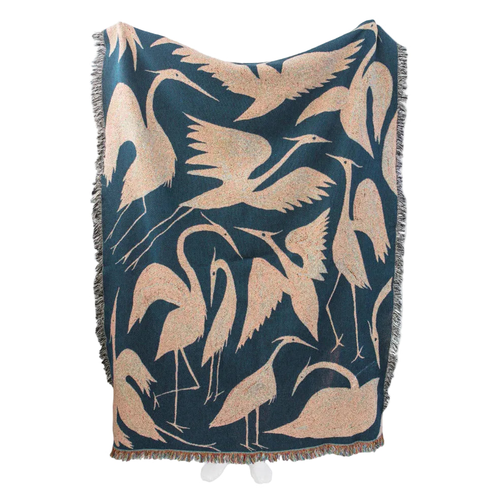 Herons Original Woven Throw