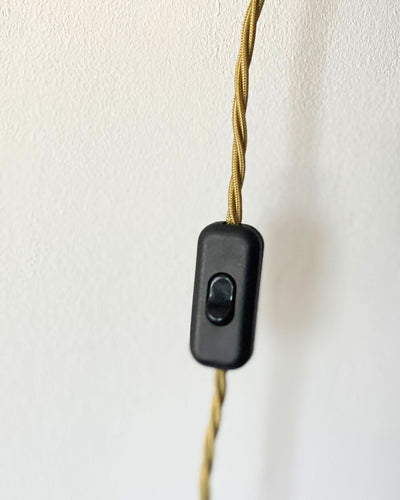 Gold flex cord and black switch