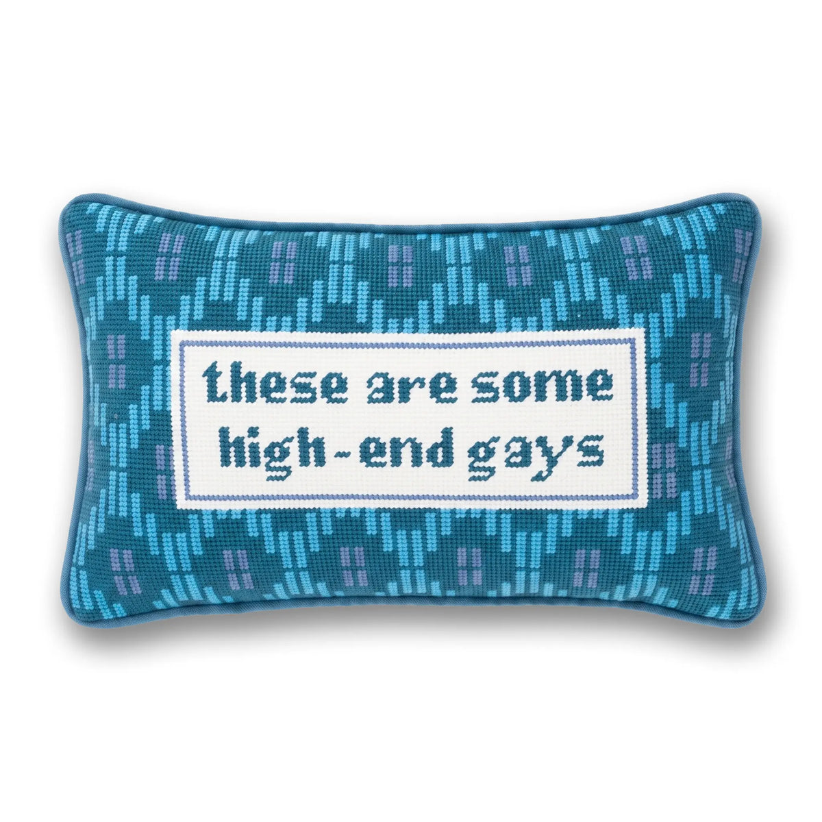 High End Gays Needlepoint Pillow - Furbish Studio
