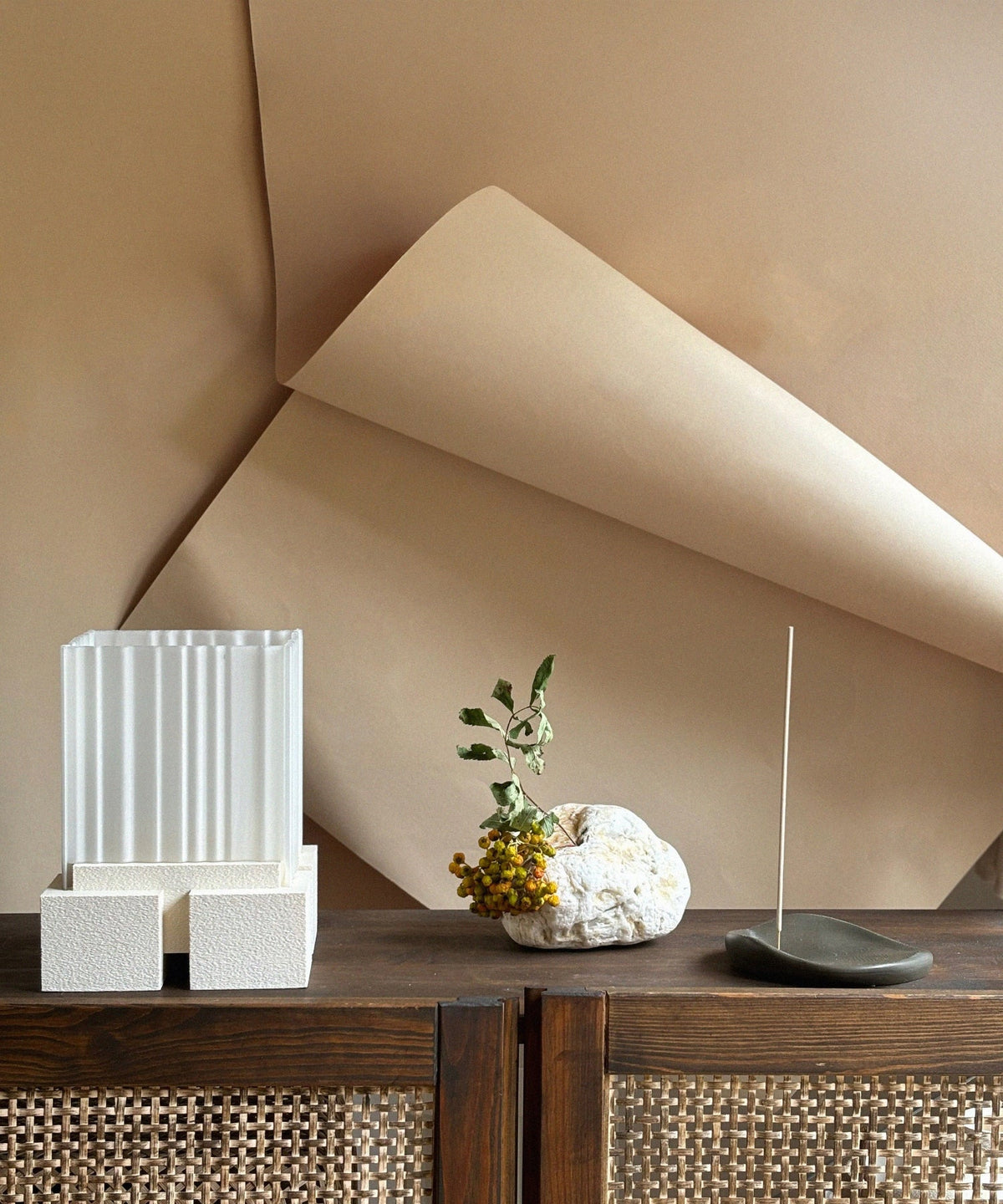 Hiko | 3D-Printed Lamp | Sandstone