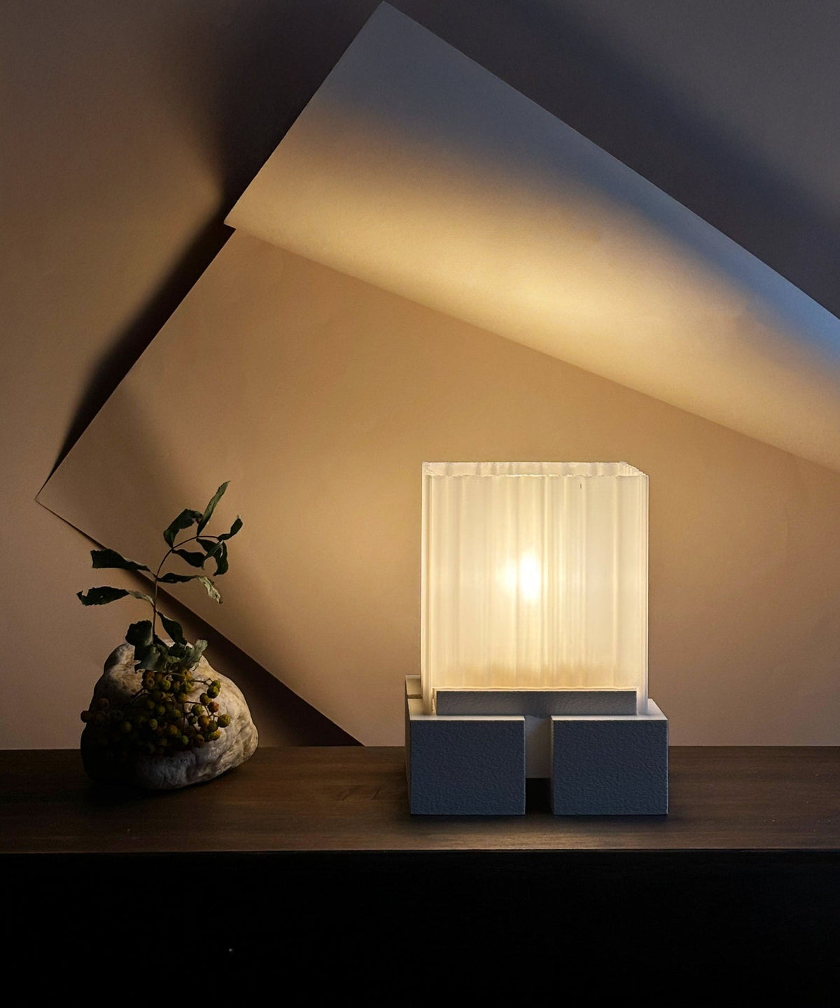 Hiko | 3D-Printed Lamp | Sandstone