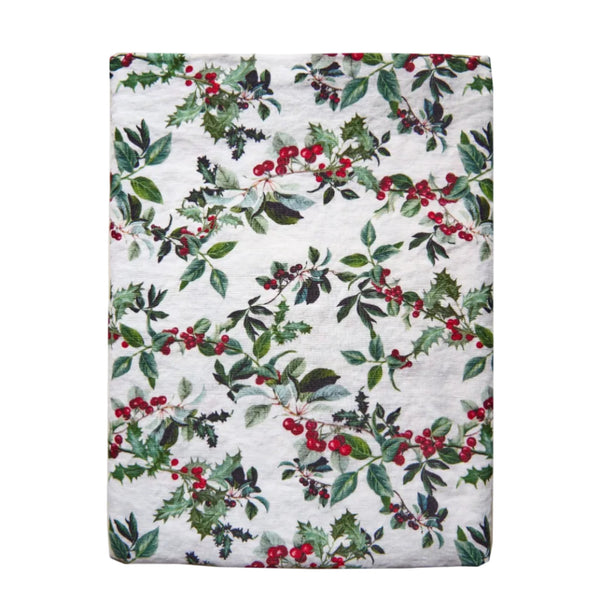 Holly Linen Tablecloth