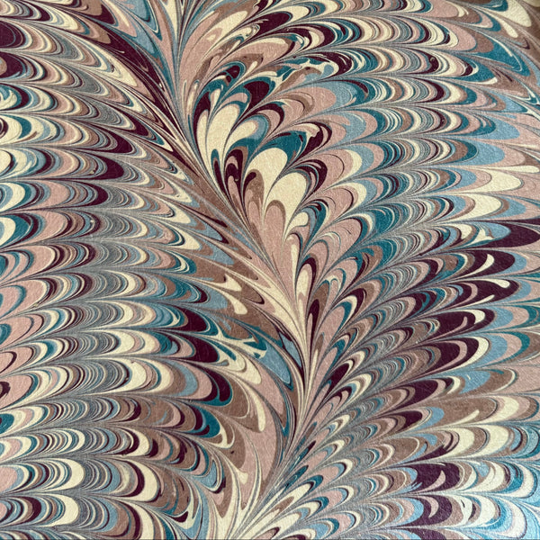 Marbled Wallpaper - 'Pirouette' Col: Berry Imperial - Mica Coated Non-Woven