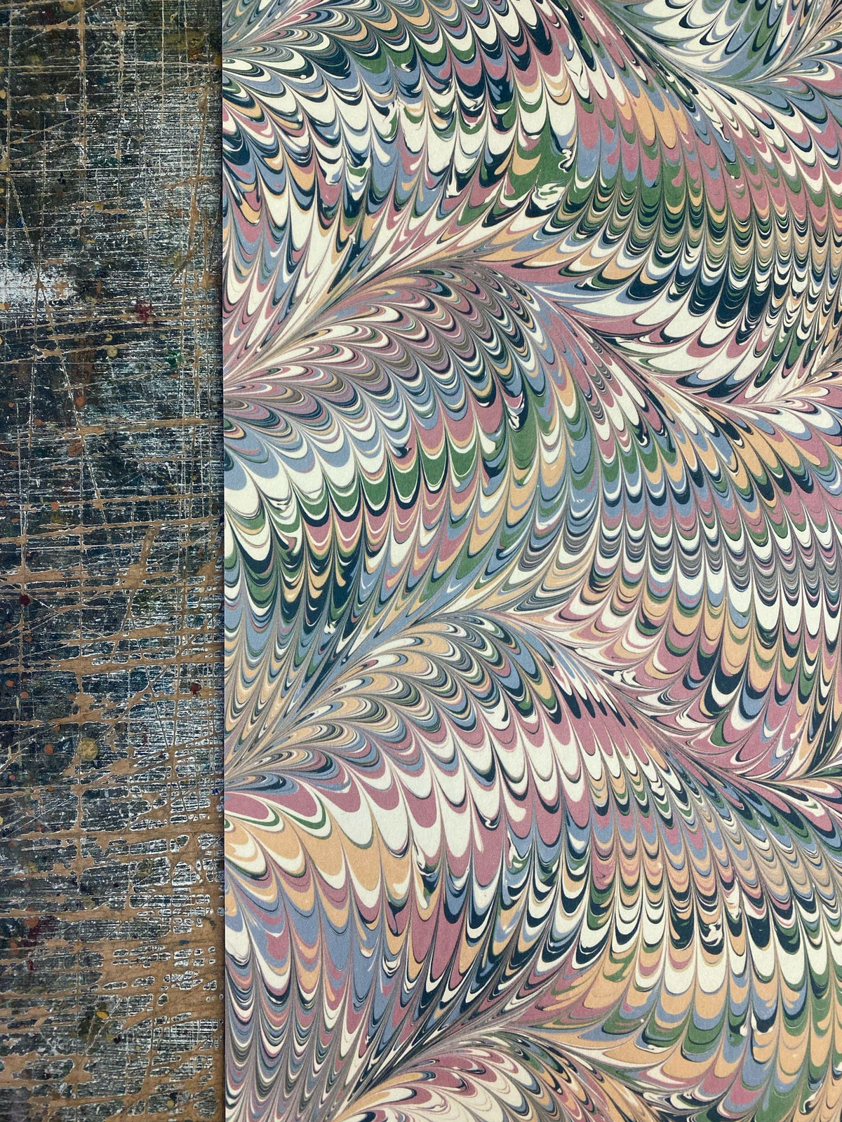 Marbled Wallpaper - 'Whirl' Col: Dalloway - Non-Woven