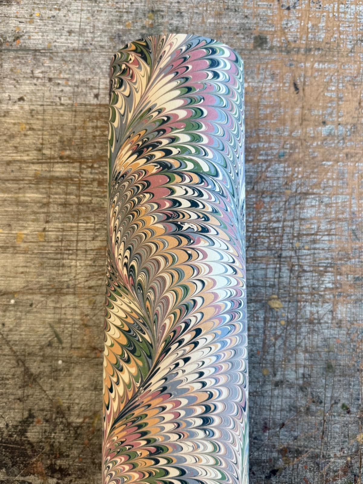 Marbled Wallpaper - 'Whirl' Col: Dalloway - Non-Woven