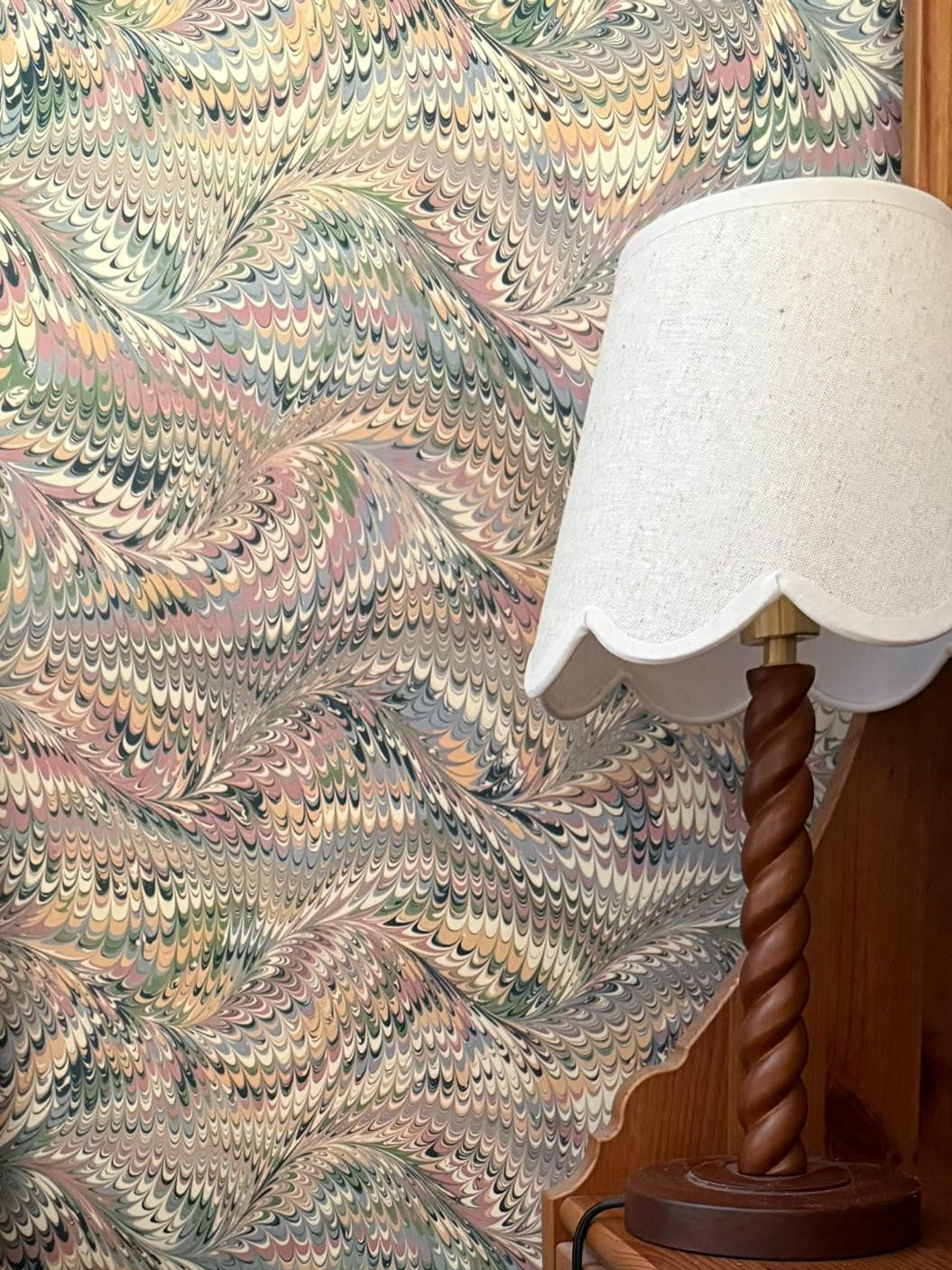 Marbled Wallpaper - 'Whirl' Col: Dalloway - Non-Woven