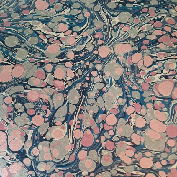 Marbled Wallpaper - 'Flora' Col: Rosa - Mica Coated Non-Woven