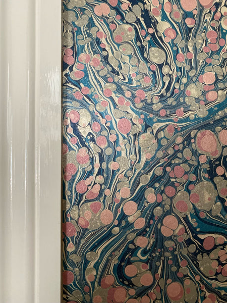 Marbled Wallpaper - 'Flora' Col: Rosa - Mica Coated Non-Woven