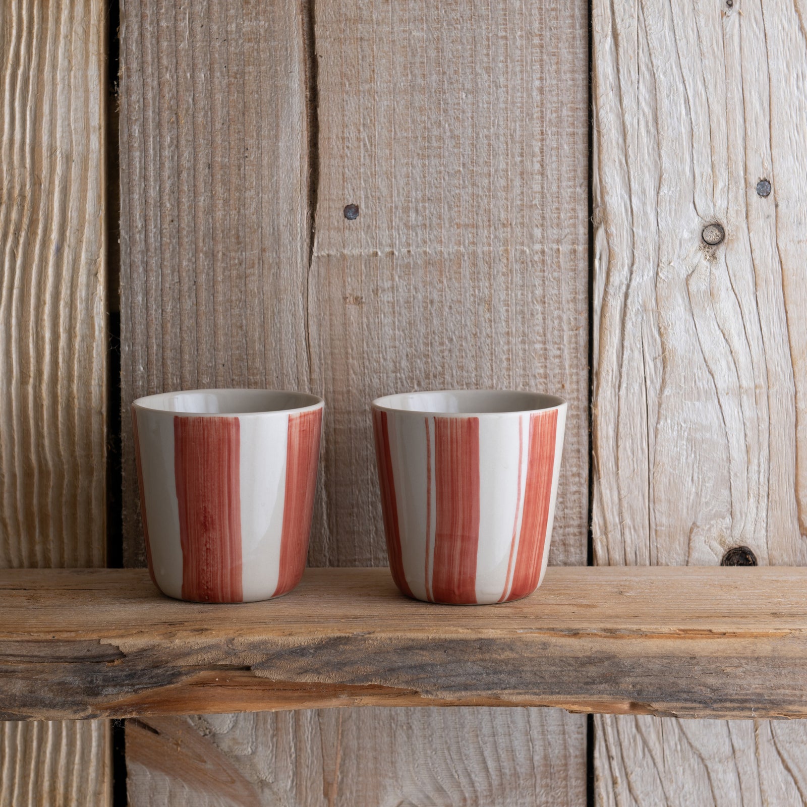 Cornflower Beaker - Brushed Berry Red - Small (Set of 2)
