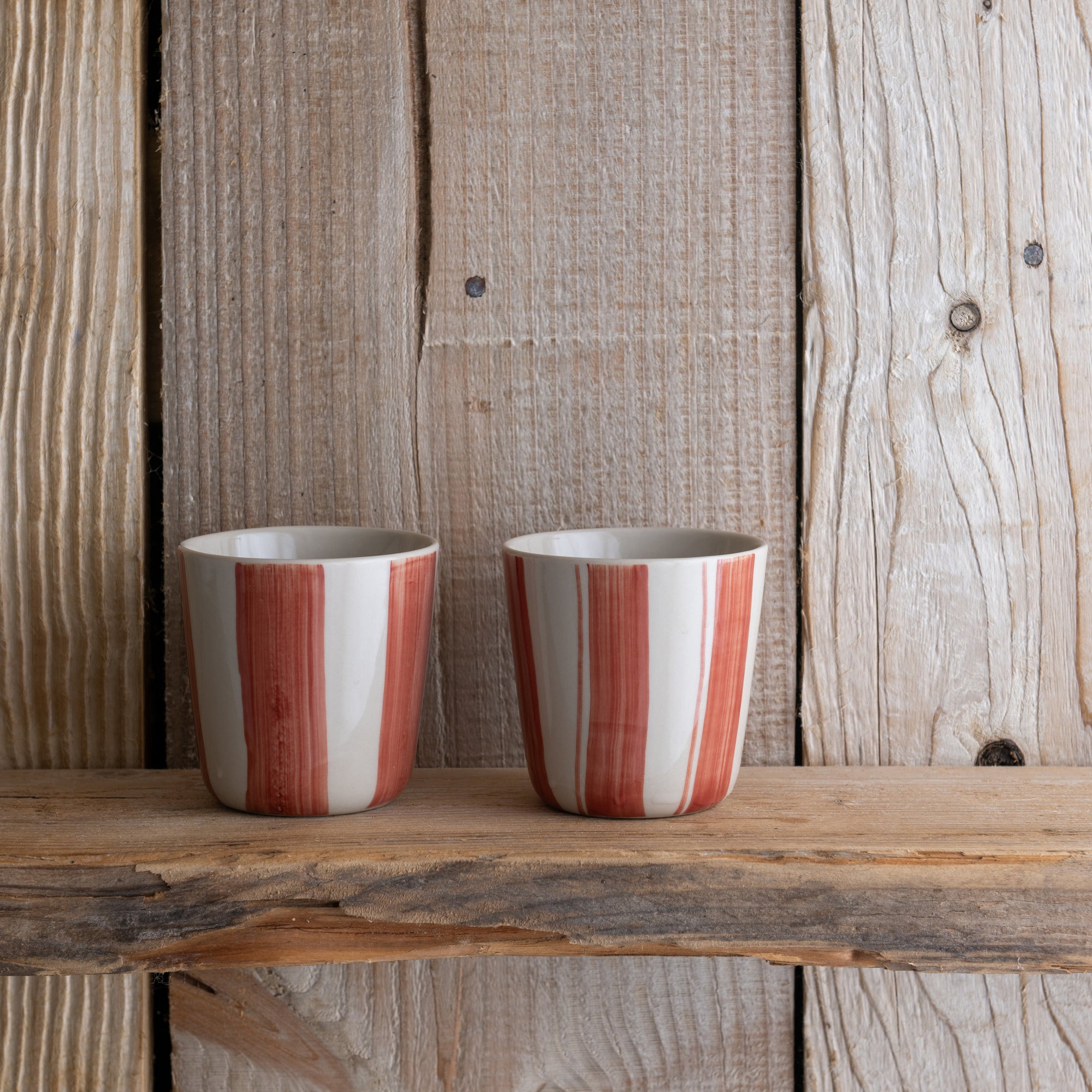 Cornflower Beaker - Brushed Berry Red - Small (Set of 2)