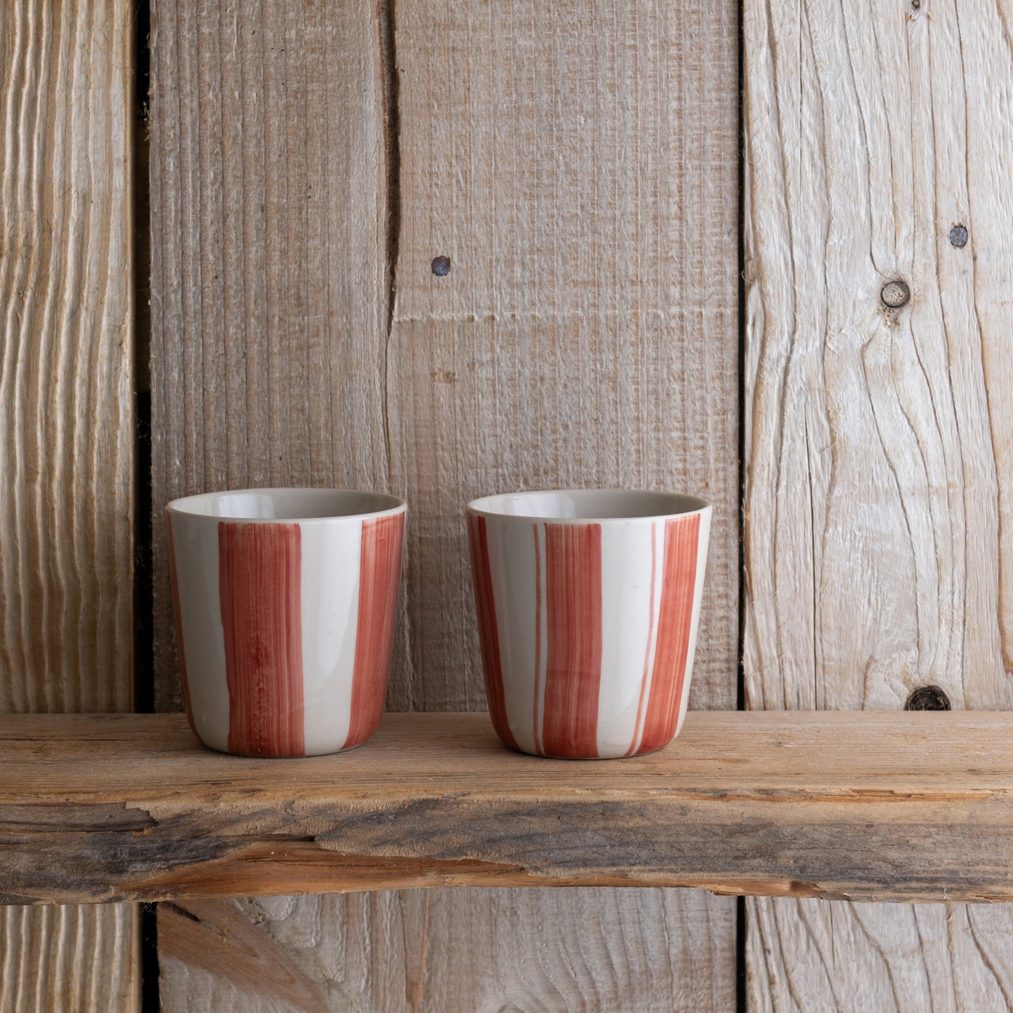 Cornflower Beaker - Brushed Berry Red - Small (Set of 2)