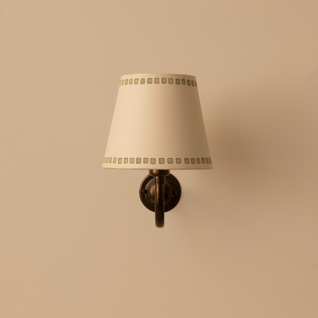 Green Gemstone Trim Lampshade