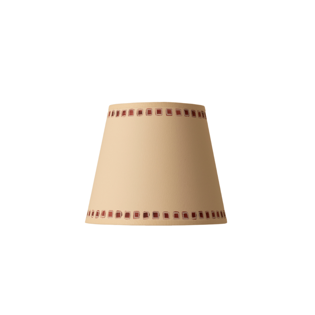 Plum Gemstone Trim Lampshade