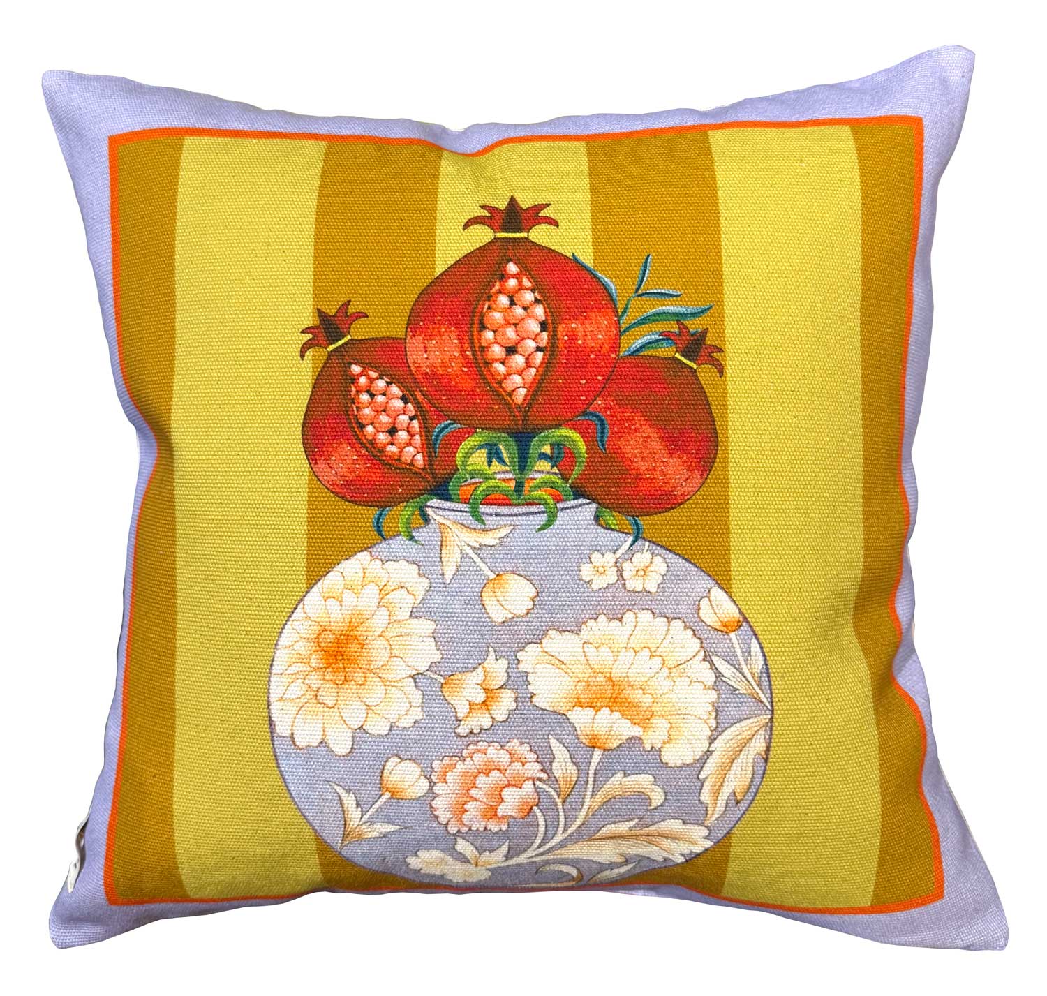 I Melograni Lilac Throw Pillow