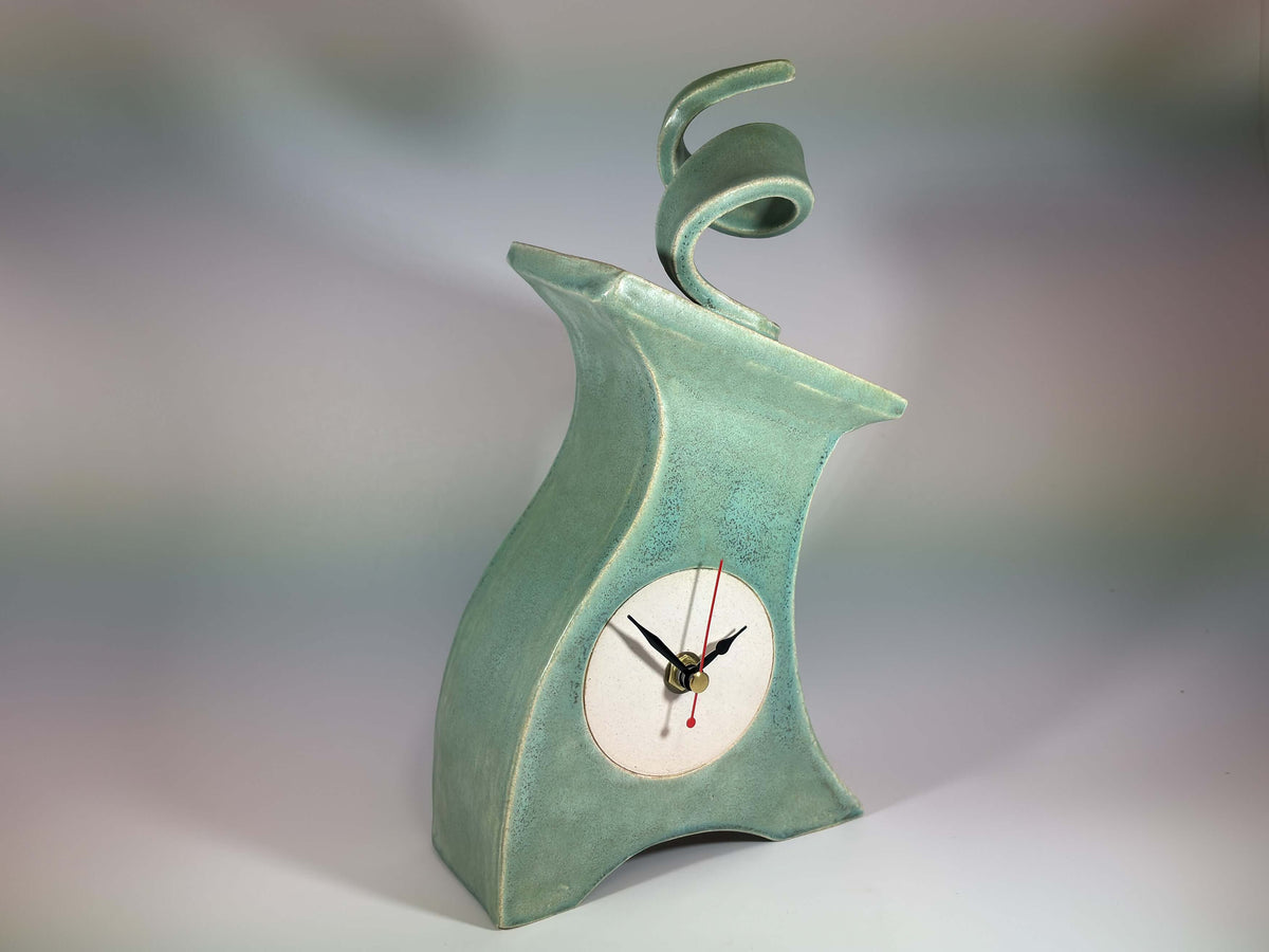 Cornish Copper Ceramic Clock