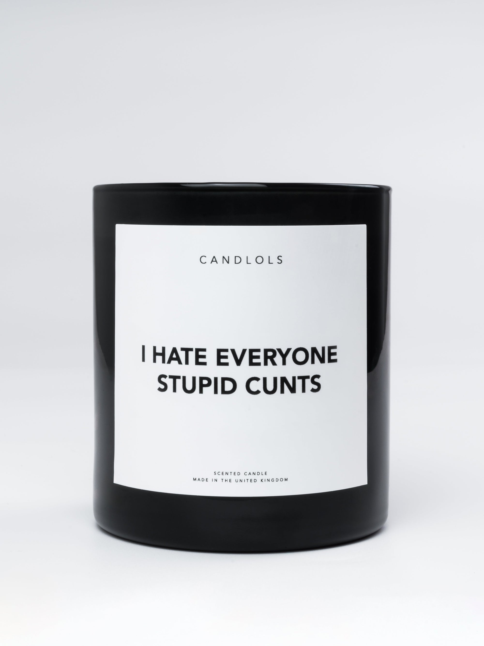 I Hate Everyone Stupid Cunts, Luxury Scented Candle