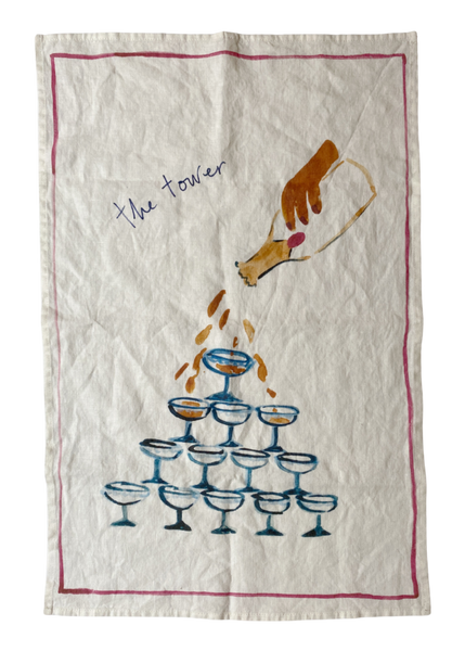 The Tower - Linen Teatowel