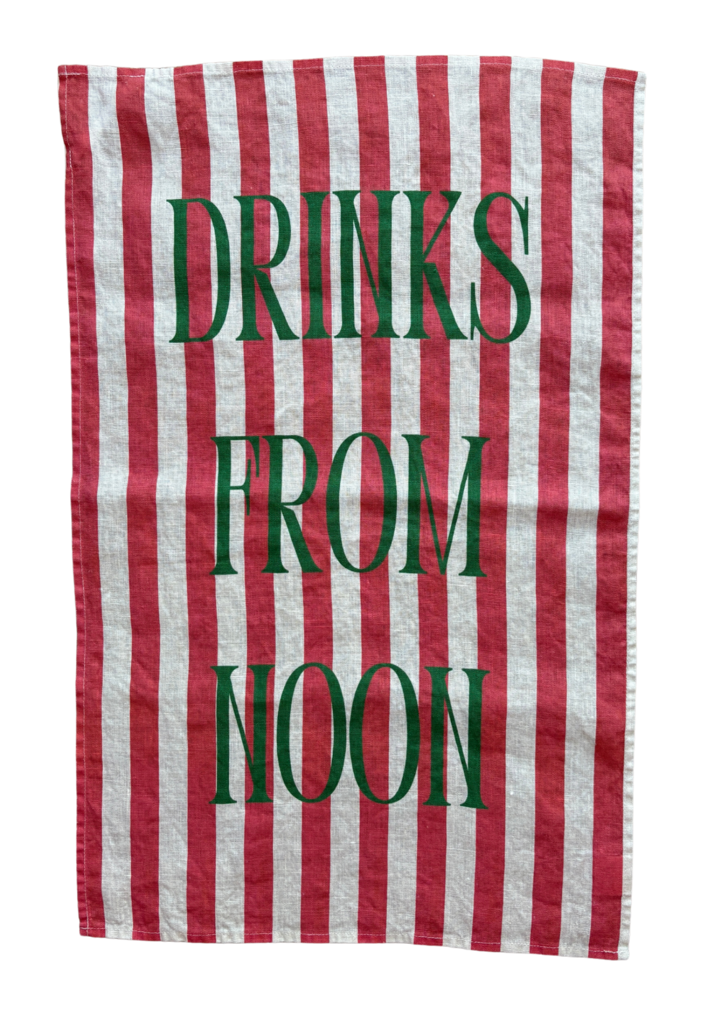 Drinks From Noon - Tennis Linen Teatowel