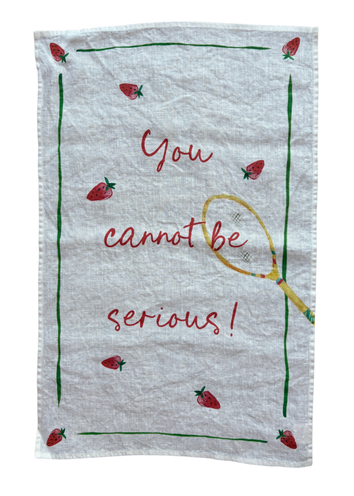 You Cannot be Serious! - Tennis Linen Teatowel