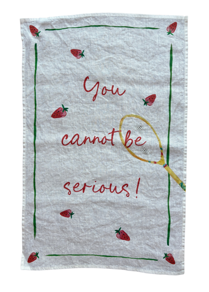 You Cannot be Serious! - Tennis Linen Teatowel