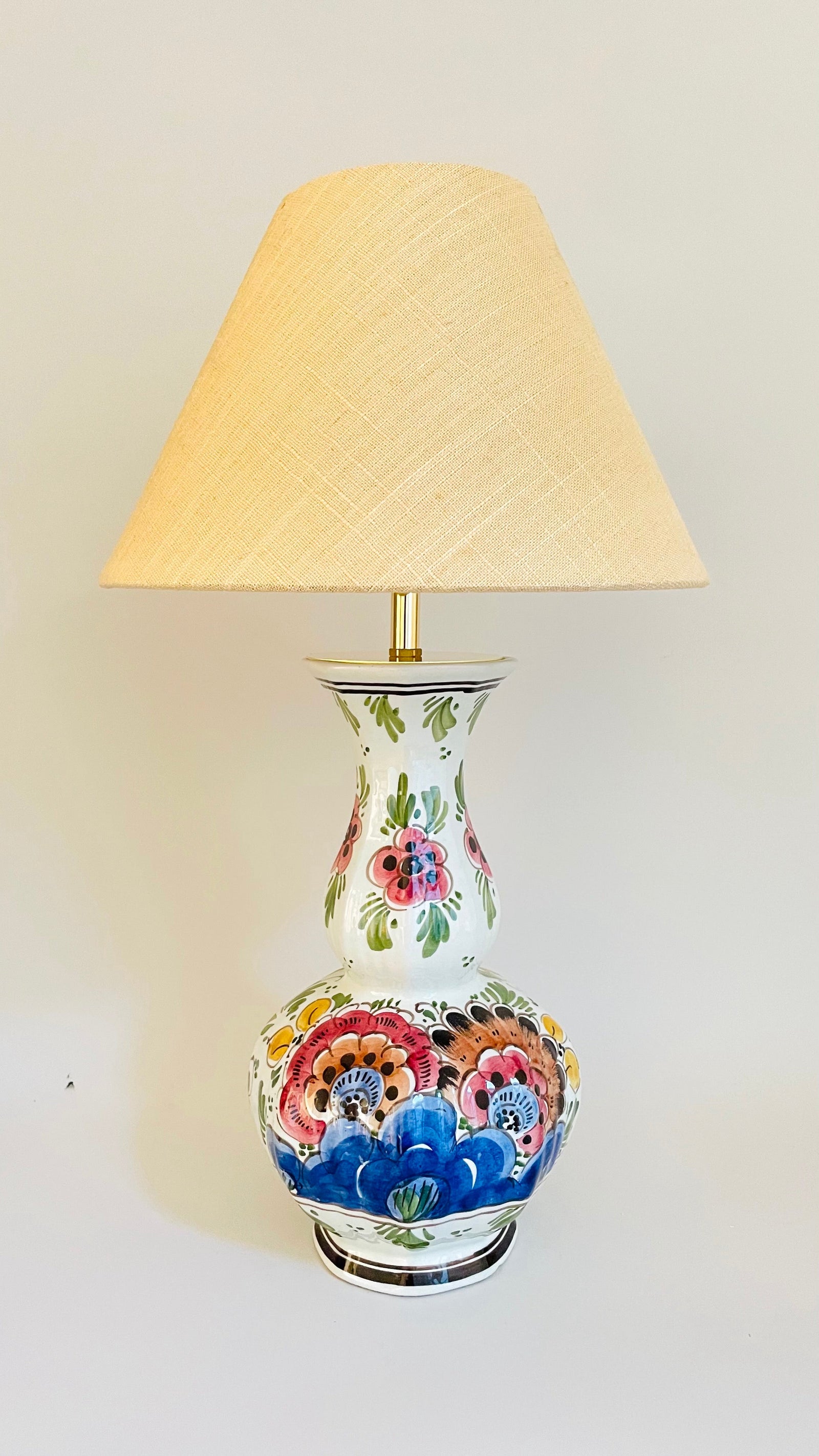 Antique Delft Lamp
