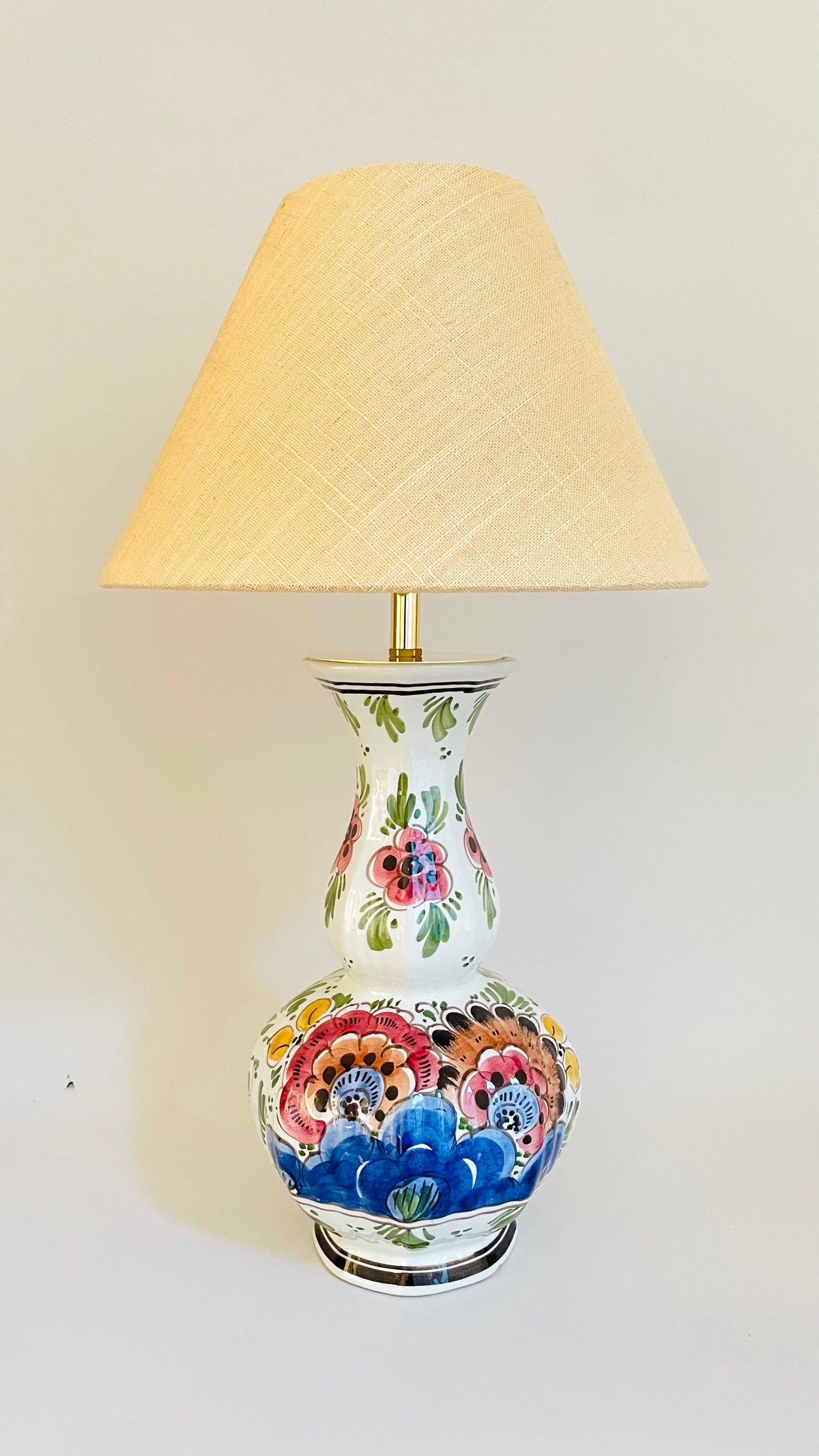Antique Delft Lamp