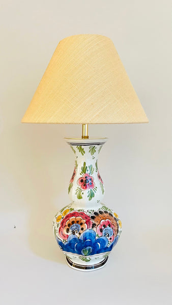 Antique Delft Lamp