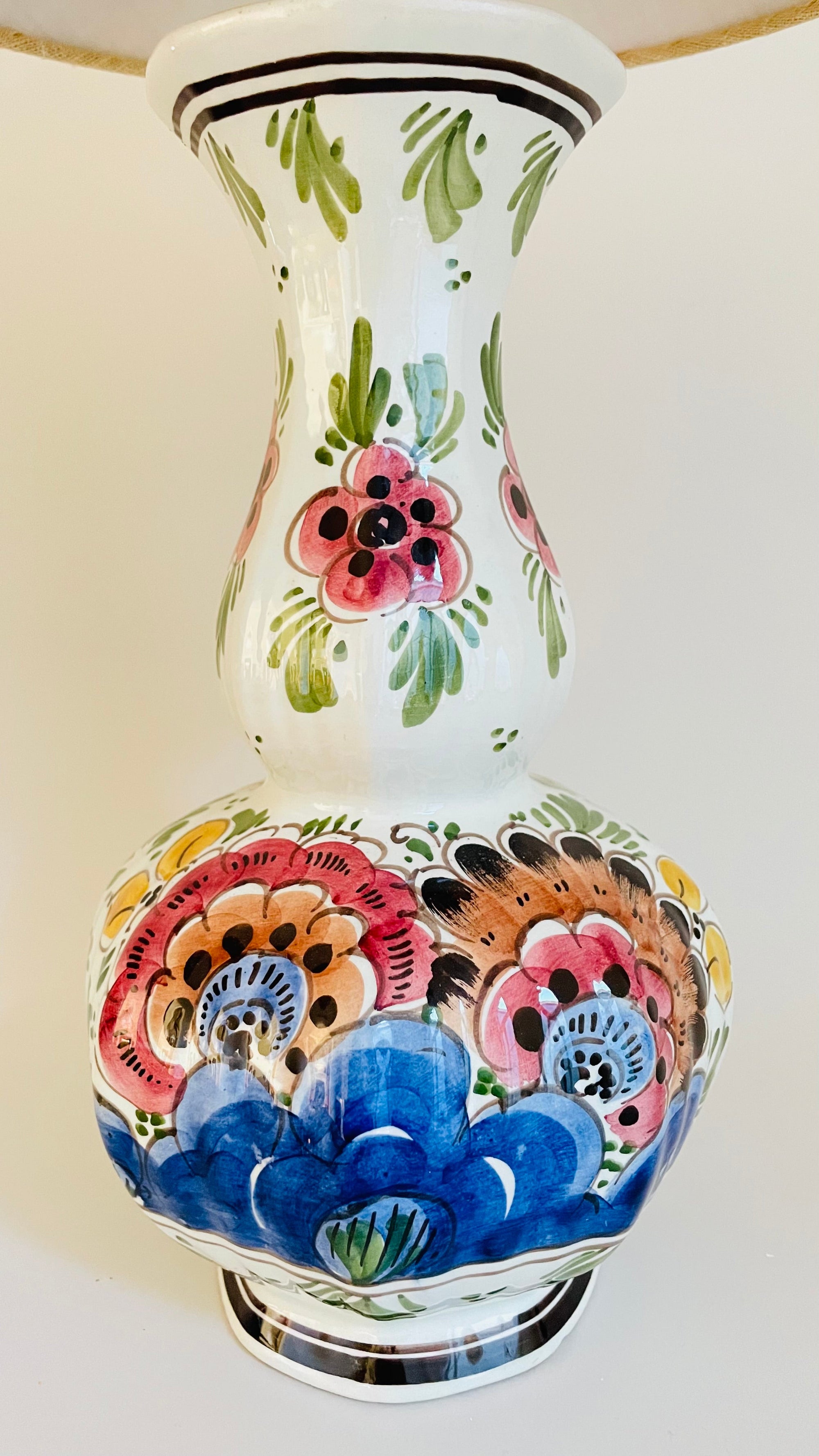 Antique Delft Lamp