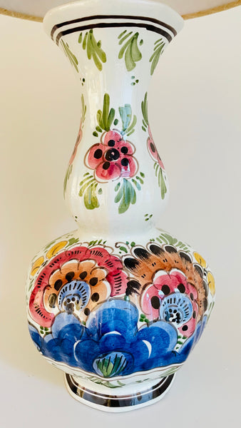 Antique Delft Lamp