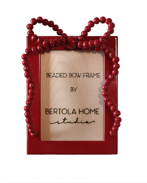Beaded Bow Frame