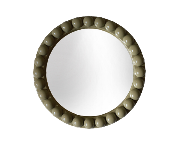 Round Over-Sized Bobbin Mirror